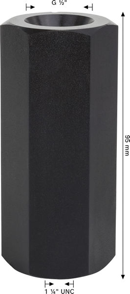 BOSCH Adapter für Diamantbohrkronen, Maschinenseite1 1/4Zoll UNC, Kronenseite G1/2Zoll BOSCH Adapter für Diamantbohrkronen, Maschinenseite1 1/4Zoll UNC, Kronenseite G1/2Zoll