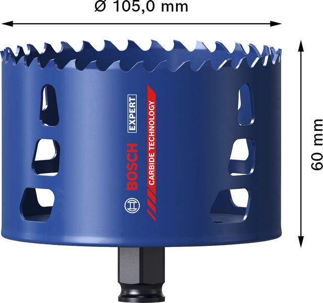BOSCH EXPERT Multi Material Power Change Plus-Lochsäge, 105 x 60 mm BOSCH EXPERT Multi Material Power Change Plus-Lochsäge, 105 x 60 mm