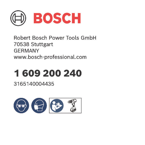BOSCH PRO Stützteller, 125 x 8 mm BOSCH PRO Stützteller, 125 x 8 mm