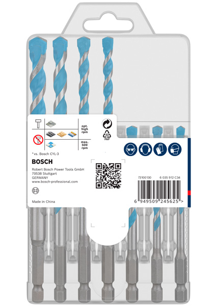 BOSCH EXPERT HEX-9 Multi Construction Bohrer-Set, D= 5/5,5/6/6/7/8/10 mm, 7-tlg. BOSCH EXPERT HEX-9 Multi Construction Bohrer-Set, D= 5/5,5/6/6/7/8/10 mm, 7-tlg.