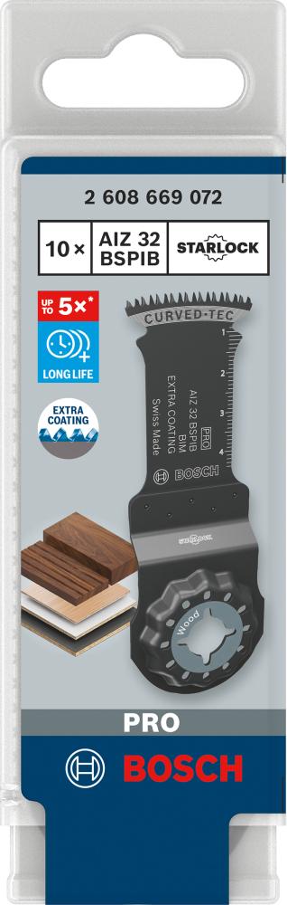 BOSCH PRO AIZ 32 BSPIB Blatt für Multifunktionswerkzeuge, 32 x 50 mm, 10-tlg.