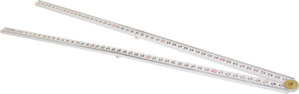 HULTAFORS Gliedermaßstab Kunststoff1mx13mm weiß 4Glieder Hultafors