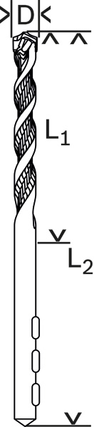 BOSCH Betonbohrer CYL-5, Blue Granite, 9 x 50 x 100 mm