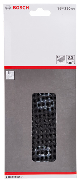 BOSCH Schleifgitter, 93 x 230 mm, K80, 5er-Pack BOSCH Schleifgitter, 93 x 230 mm, K80, 5er-Pack
