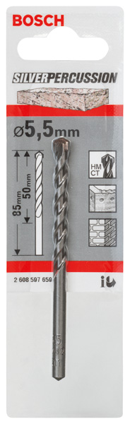 BOSCH Betonbohrer CYL-3, 5,5 x 50 x 85 mm, d 4,5 mm, 1er-Pack BOSCH Betonbohrer CYL-3, 5,5 x 50 x 85 mm, d 4,5 mm, 1er-Pack