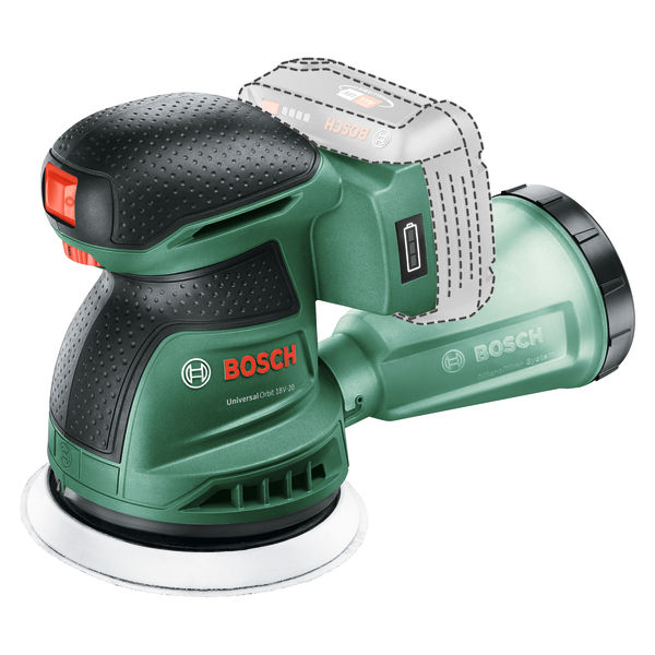 BOSCH Akku-Exzenterschleifer UniversalOrbit 18V-20 BOSCH Akku-Exzenterschleifer UniversalOrbit 18V-20