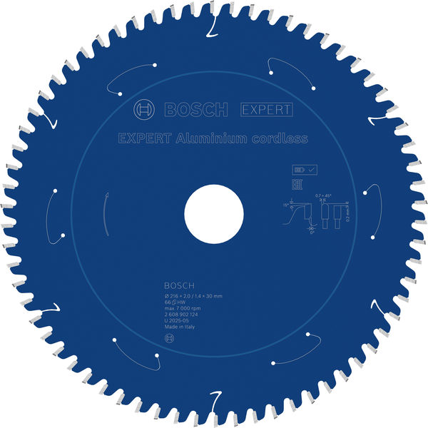 BOSCH EXPERT Aluminium Kreissägeblatt, 216x30 mm, Z66 BOSCH EXPERT Aluminium Kreissägeblatt, 216x30 mm, Z66