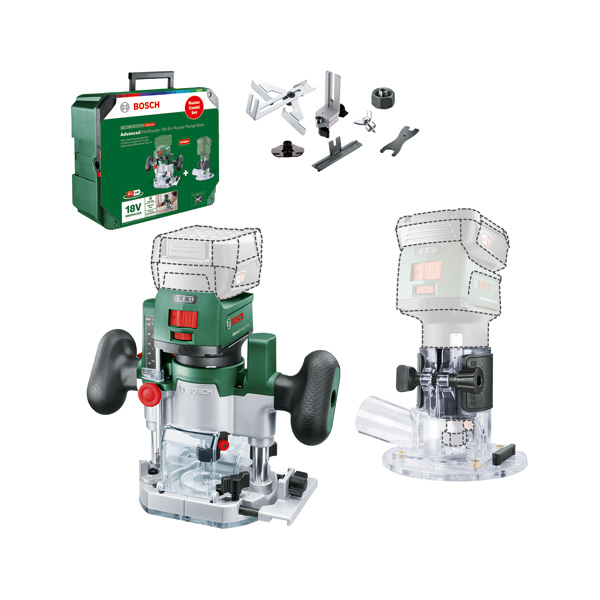 BOSCH Akku-Fräse Router Combi Set BOSCH Akku-Fräse Router Combi Set