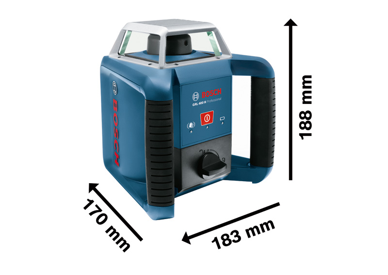 BOSCH Rotationslaser GRL 400 H, mit LR 1, Baustativ BT 170 HD und Messstab GR 240 BOSCH Rotationslaser GRL 400 H, mit LR 1, Baustativ BT 170 HD und Messstab GR 240
