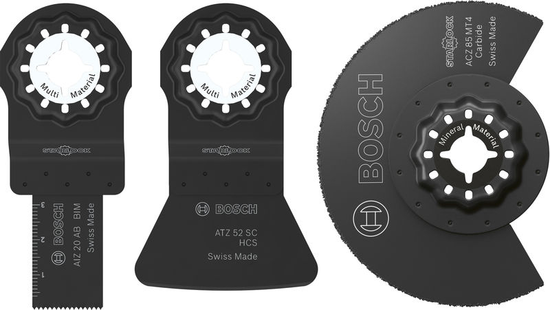 BOSCH Fliesen-Blatt--Set für oszillierende Multifunktionswerkzeuge, 3-tlg.