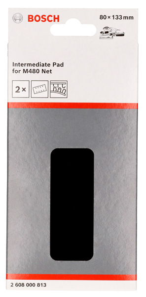 BOSCH Schleiftellerschoner, 80 x 133 mm, 2x BOSCH Schleiftellerschoner, 80 x 133 mm, 2x