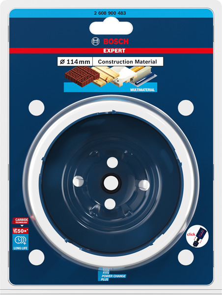 BOSCH EXPERT Construction Material Lochsäge, 114x60 mm