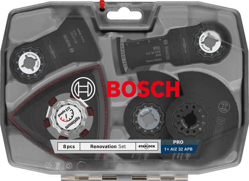 BOSCH Renovierungs-Blätter-Set für oszillierende Multifunktionswerkzeuge, 8-teilig BOSCH Renovierungs-Blätter-Set für oszillierende Multifunktionswerkzeuge, 8-teilig