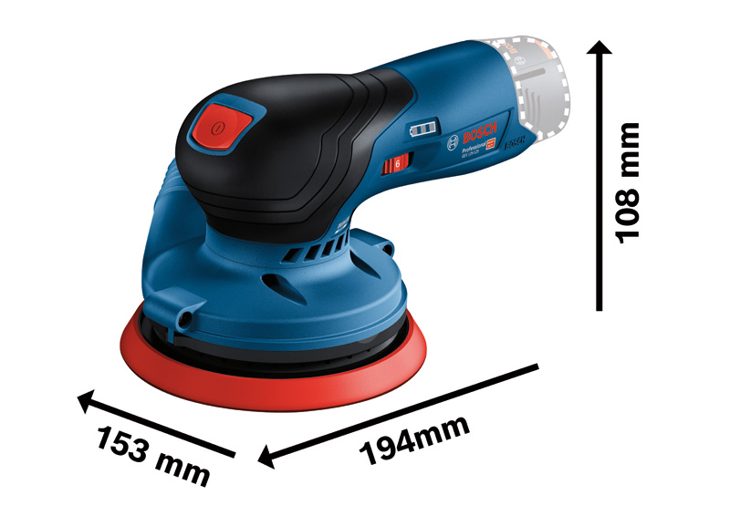 BOSCH Akku-Exzenterschleifer GEX 12V-125 in L-BOXX