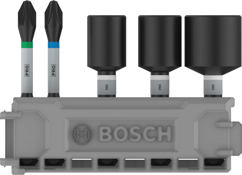 BOSCH PRO Impact Set mit Steckschlüsseln, PH2x50, PZ2x50, NS8x50, NS10x50, NS13x50 mm