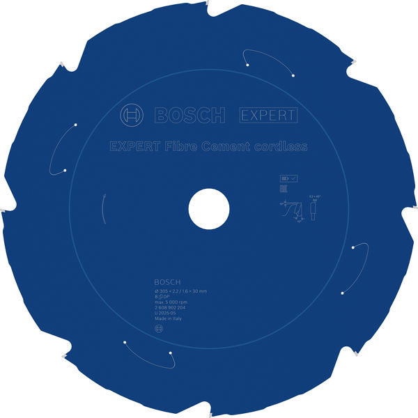 BOSCH EXPERT Fiber Cement Kreissägeblatt, 305x2,2x30 mm, Z8 BOSCH EXPERT Fiber Cement Kreissägeblatt, 305x2,2x30 mm, Z8