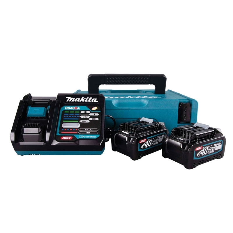 MAKITA Power Source-Kit 40V max. 2x 4,0Ah Akkus + Schnellladegerät im Makpac