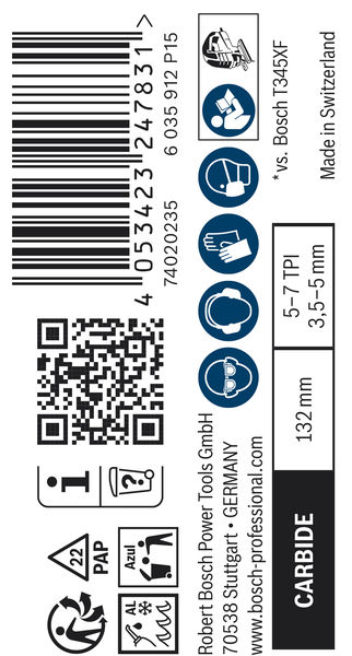 BOSCH EXPERT Multi Material T367XHM Stichsägeblatt, 10-tlg.