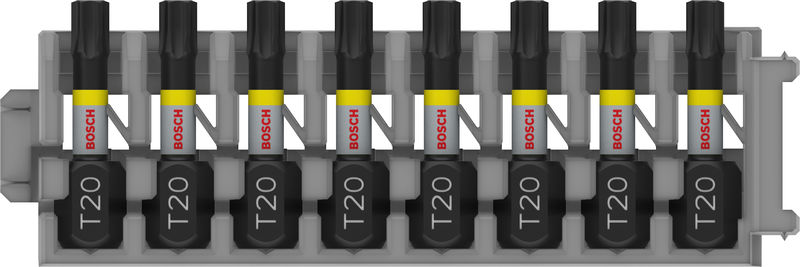 BOSCH PRO Torx Impact Bit, T20, 25 mm, 8-tlg.