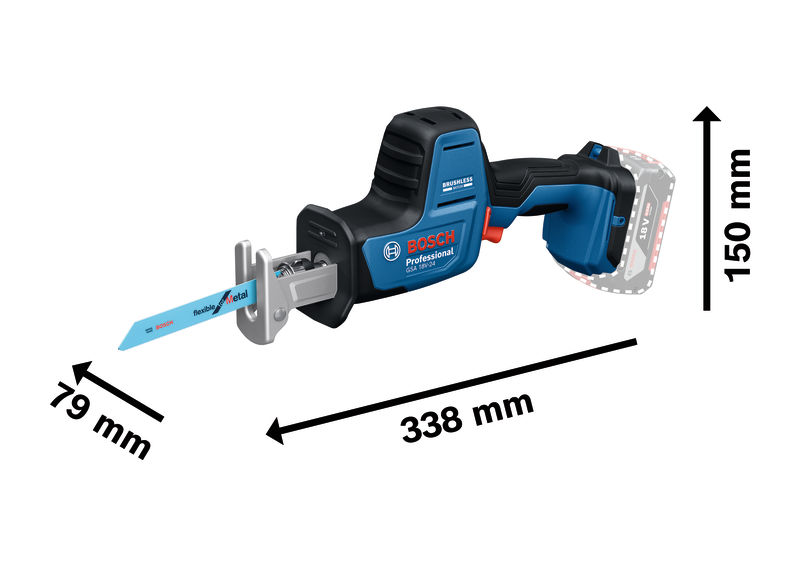 BOSCH Säbelsäge GSA 18V-24, Leiterclip in L-BOXX