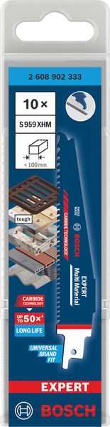 BOSCH EXPERT Multi Material S959XHM Säbelsägeblatt, 10-tlg. BOSCH EXPERT Multi Material S959XHM Säbelsägeblatt, 10-tlg.