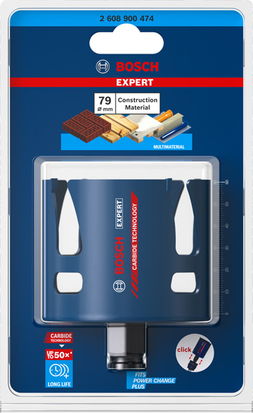BOSCH EXPERT Construction Material Lochsäge, 79x60 mm