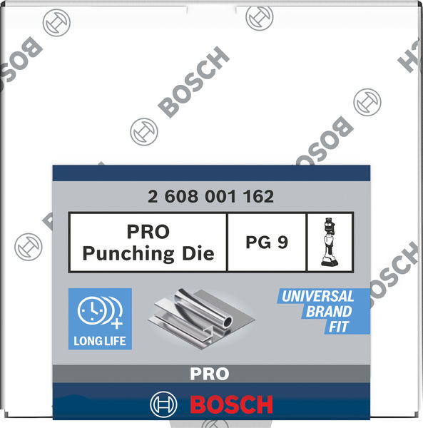 BOSCH PRO Stempel und Matrize, PG9, Edelstahl