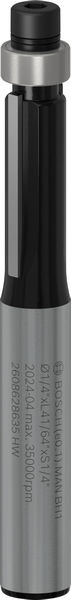 BOSCH PRO Bündigfräser mit untenlieg. Führungskugellager, Ø 1/4"xL 21/32", Schaft 1/4" BOSCH PRO Bündigfräser mit untenlieg. Führungskugellager, Ø 1/4"xL 21/32", Schaft 1/4"