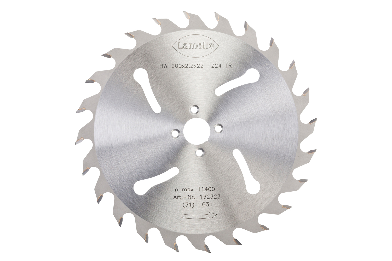 LAMELLO HM-Sägeblatt D200, Z24, FWF