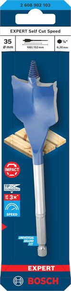BOSCH EXPERT Self Cut Speed Flachfräsbohrer, 35 x 152 mm BOSCH EXPERT Self Cut Speed Flachfräsbohrer, 35 x 152 mm