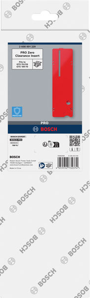 BOSCH PRO Zero Clearance Einsatz für Tischkreissägen GTS 18V-70/GTS 70-216Professional BOSCH PRO Zero Clearance Einsatz für Tischkreissägen GTS 18V-70/GTS 70-216Professional