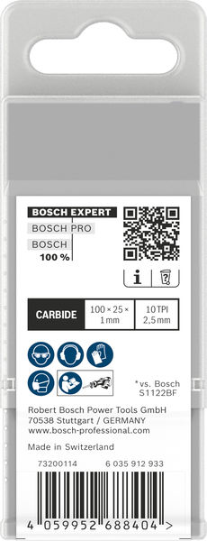 BOSCH EXPERT Medium-Thick Tough Metal S555HHC Säbelsägeblatt, 10-tlg. BOSCH EXPERT Medium-Thick Tough Metal S555HHC Säbelsägeblatt, 10-tlg.