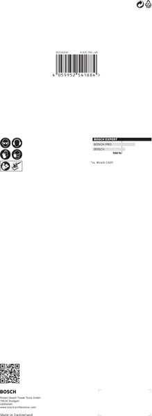 BOSCH EXPERT C470 Schleifblatt, 115x280mm, K180, 14 Löcher, 10-tlg.