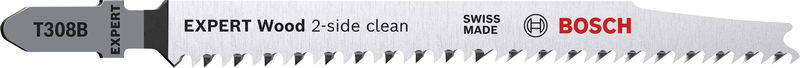 BOSCH EXPERT Wood 2-side clean T308B Stichsägeblatt, 3-tlg.