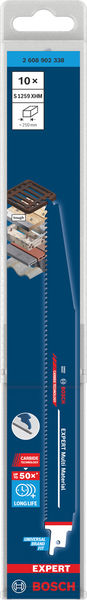 BOSCH EXPERT Multi Material S1259XHM Säbelsägeblatt, 10-tlg. BOSCH EXPERT Multi Material S1259XHM Säbelsägeblatt, 10-tlg.