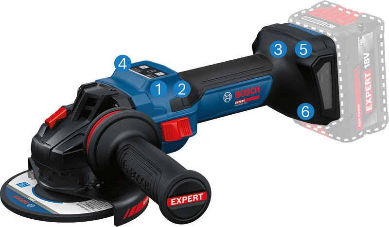 BOSCH EXPERT Akku-Winkelschleifer EXWS18V-15S