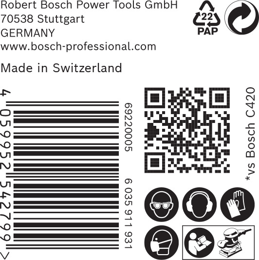 BOSCH EXPERT C470 Schleifblatt, 93x186mm, K400, 8 Löcher, 50-tlg. BOSCH EXPERT C470 Schleifblatt, 93x186mm, K400, 8 Löcher, 50-tlg.