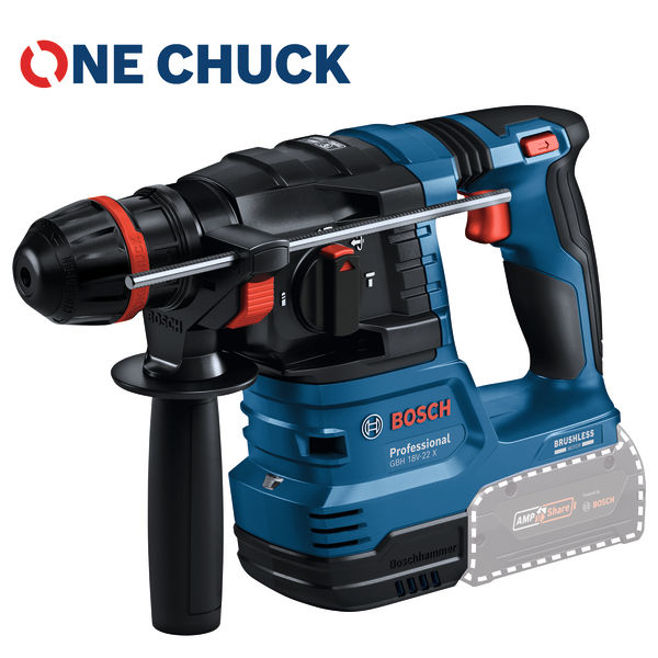 BOSCHAkku-Bohrhammer mit ONECHUCK GBH 18V-22 X BOSCHAkku-Bohrhammer mit ONECHUCK GBH 18V-22 X