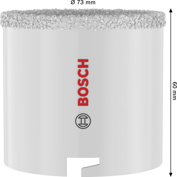 BOSCH Brick and Soft Tile Lochsäge mit Aufsteckhalter, 73 x 60 mm BOSCH Brick and Soft Tile Lochsäge mit Aufsteckhalter, 73 x 60 mm