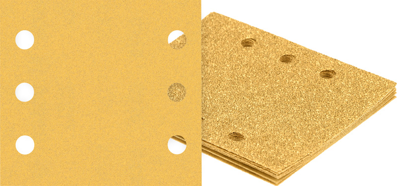 BOSCH EXPERT C470 Schleifblatt, 115x107mm, K80, 6 Löcher,10-tlg.