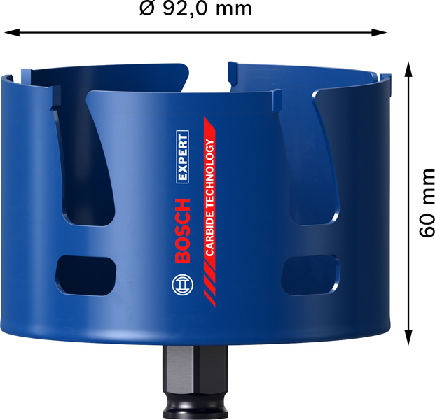 BOSCH EXPERT Construction Material Lochsäge, 92x60 mm BOSCH EXPERT Construction Material Lochsäge, 92x60 mm