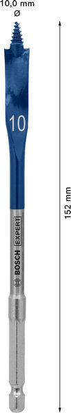 BOSCH EXPERT Self Cut Speed Flachfräsbohrer, 10 x 152 mm