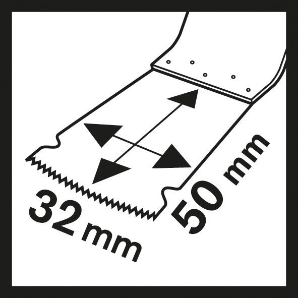 BOSCH HCS Tauchsägeblatt AIZ 32 BSPC Hard Wood, 50 x 32 mm, 1er-Pack