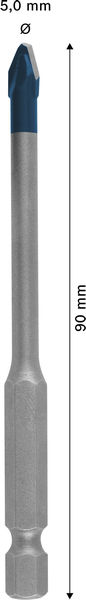 BOSCH EXPERT HEX-9 Hard Ceramic Bohrer, 5 x 90 mm BOSCH EXPERT HEX-9 Hard Ceramic Bohrer, 5 x 90 mm