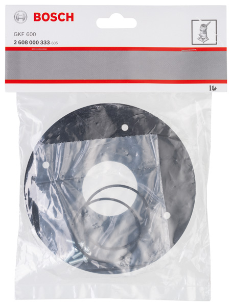 BOSCH Grundplatte, rund, für GKF 600