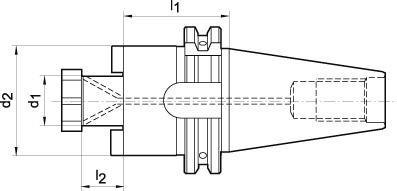 FORTIS Aufsteckfräserdorn DIN69871AD SK40 A100 40mm FORTIS