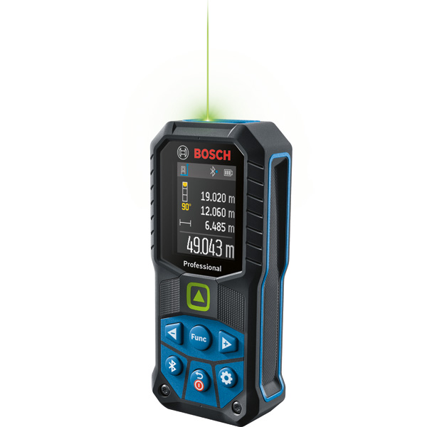 BOSCH Laser-Entfernungsmesser GLM 50-27 CG, 2 x 1,5 V LR6-Batterie (AA)