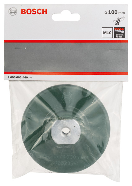 BOSCH Diamantpolierscheiben-Halter M10, 100 mm, 6 mm BOSCH Diamantpolierscheiben-Halter M10, 100 mm, 6 mm