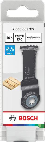 BOSCH PAIZ 32 EPC Holz Tauchsägeblatt, Starlock, 32 x 60 mm, 10-tlg. BOSCH PAIZ 32 EPC Holz Tauchsägeblatt, Starlock, 32 x 60 mm, 10-tlg.
