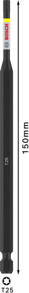 BOSCH PRO Torx Impact Bit, T25, 150 mm BOSCH PRO Torx Impact Bit, T25, 150 mm